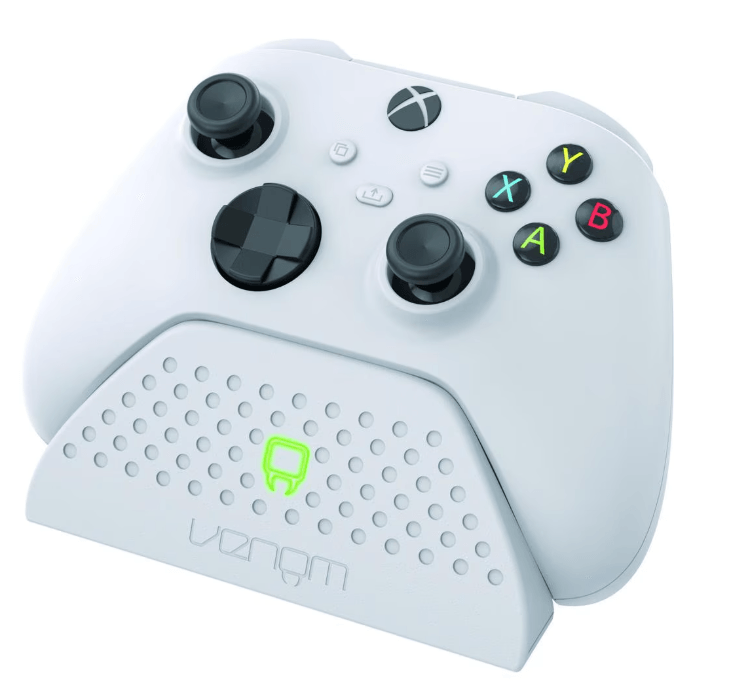 Set statie de incarcare rapida wireless controller Xbox One, Xbox Series S & X Venom, 850mAh, USB, alb